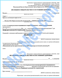 Купить медицинскую справку психиатра и нарколога для сделки с недвижимостью